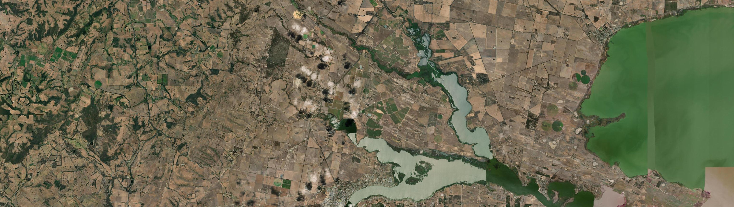 Aerial view of Currency Creek, SA