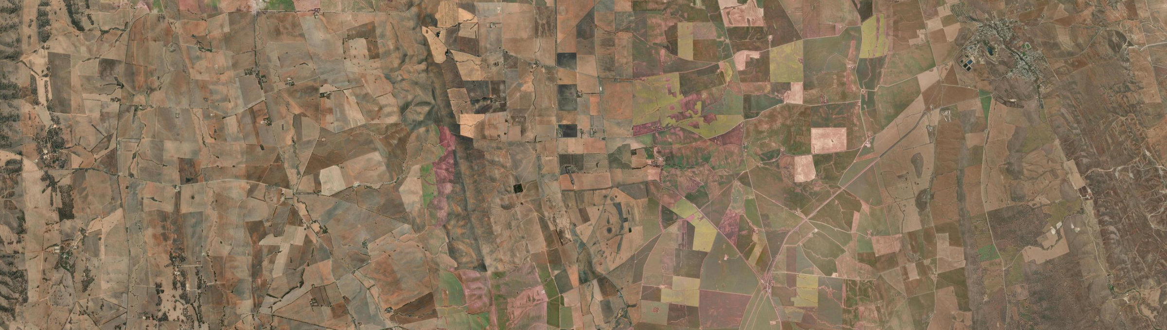 Aerial view of Gum Creek, SA