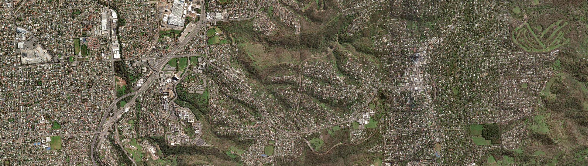 Aerial view of Eden Hills, SA