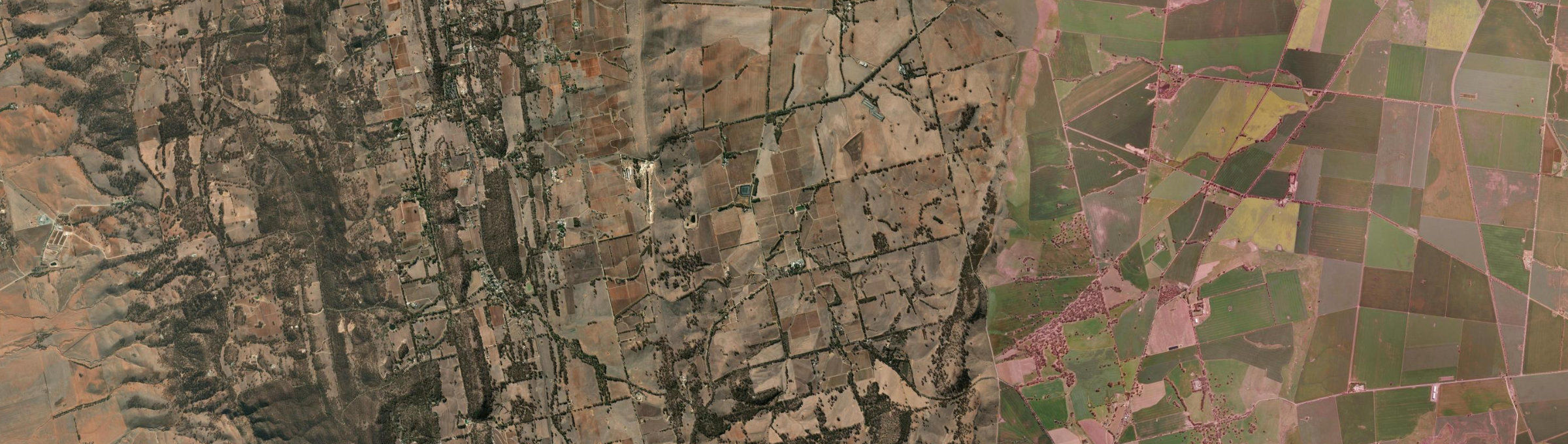 Aerial view of Polish Hill River, SA