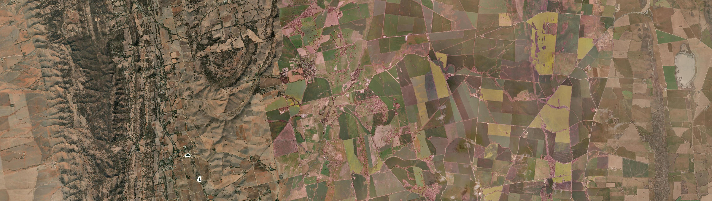 Aerial view of Mintaro, SA
