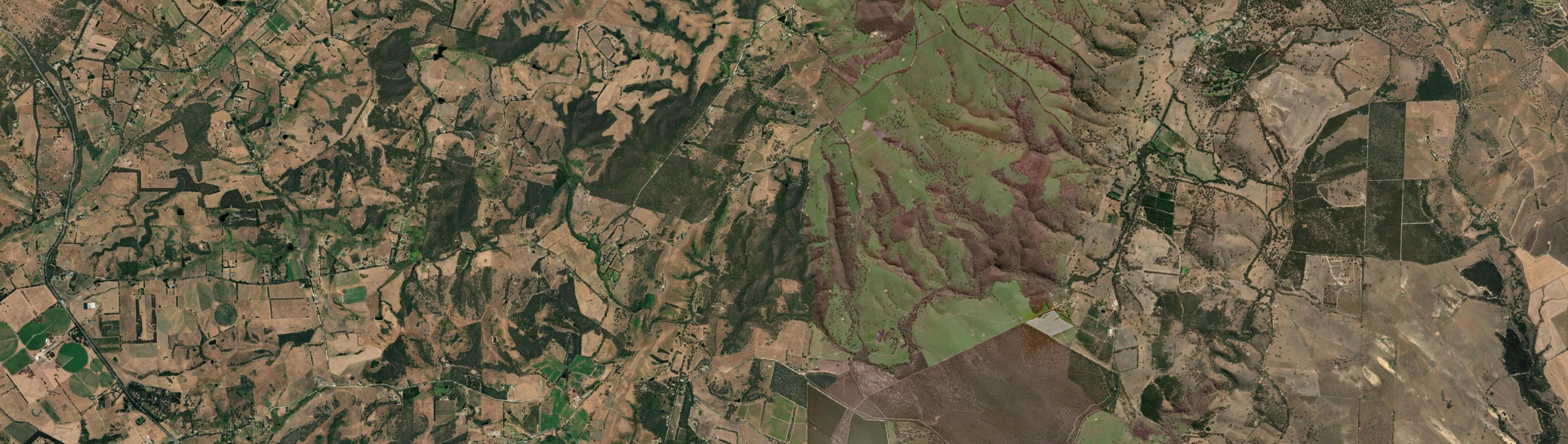 Aerial view of Mount Magnificent, SA