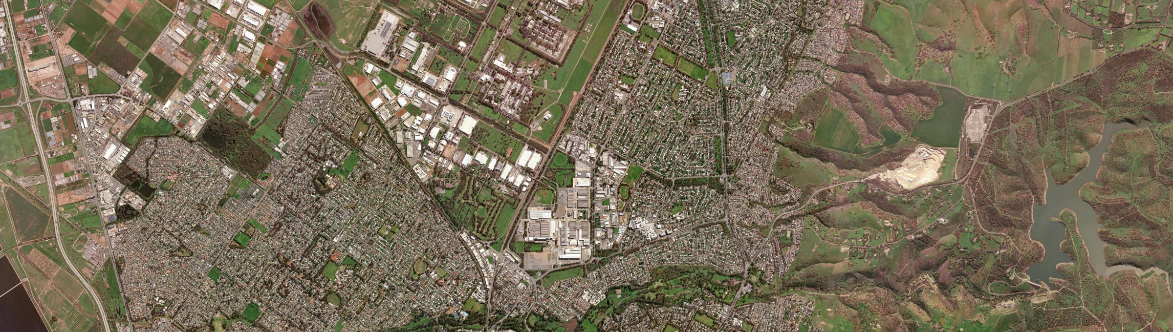 Aerial view of Elizabeth South, SA