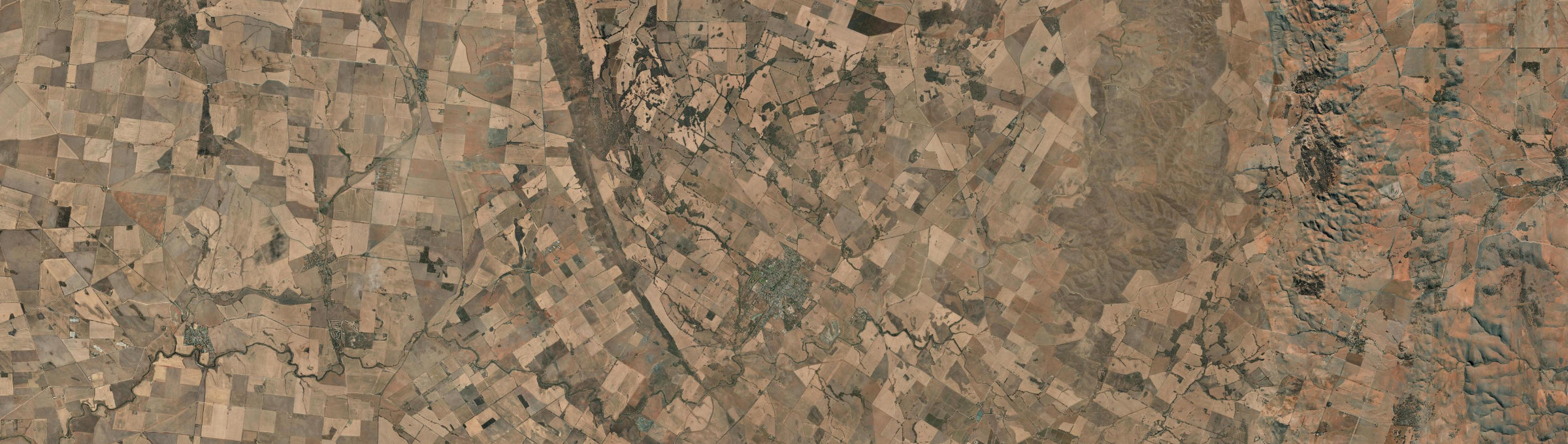 Aerial view of Kapunda, SA