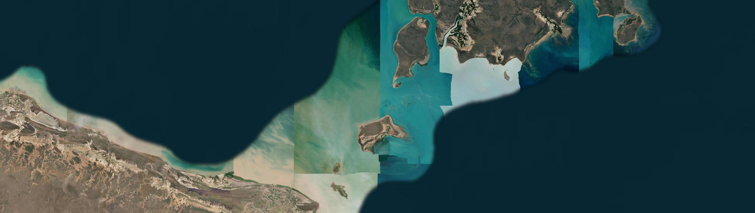 Aerial view of West Wellesley Islands, QLD