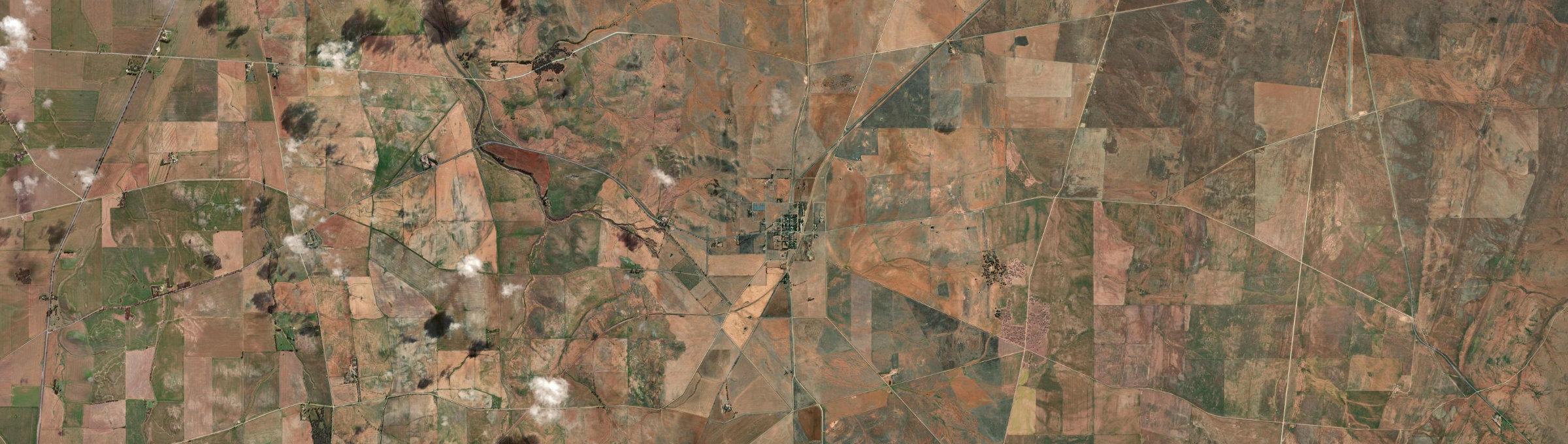 Aerial view of Yongala, SA