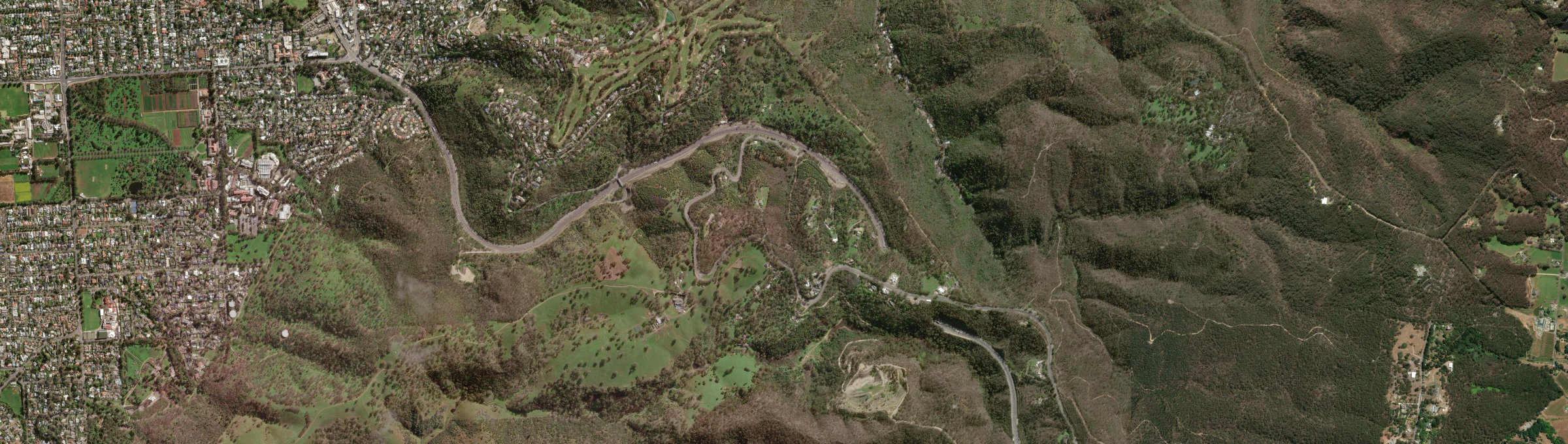Aerial view of Leawood Gardens, SA