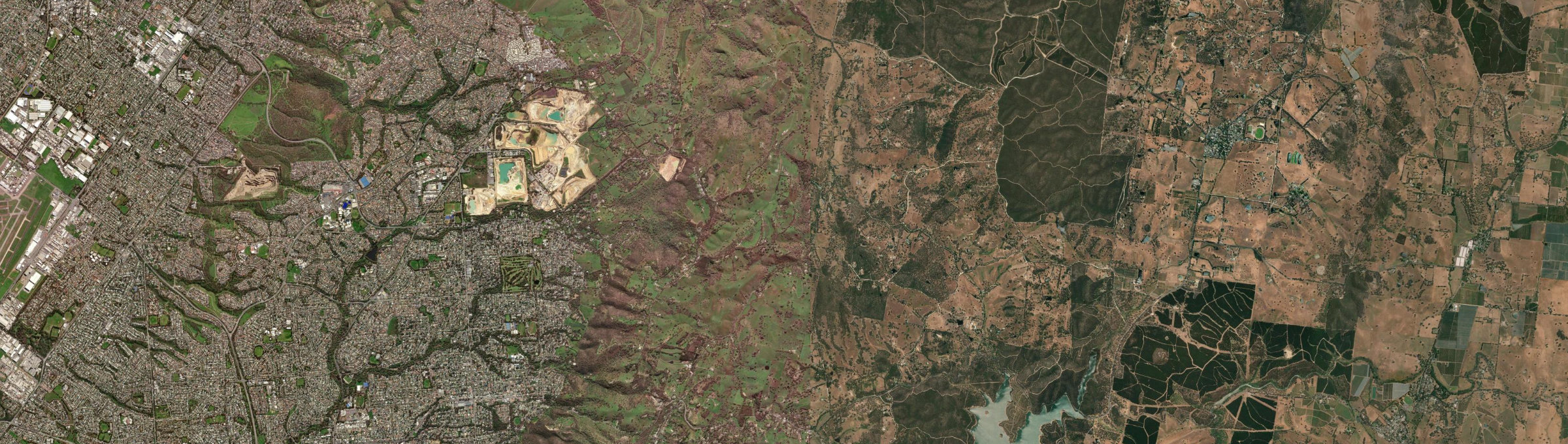 Aerial view of Lower Hermitage, SA