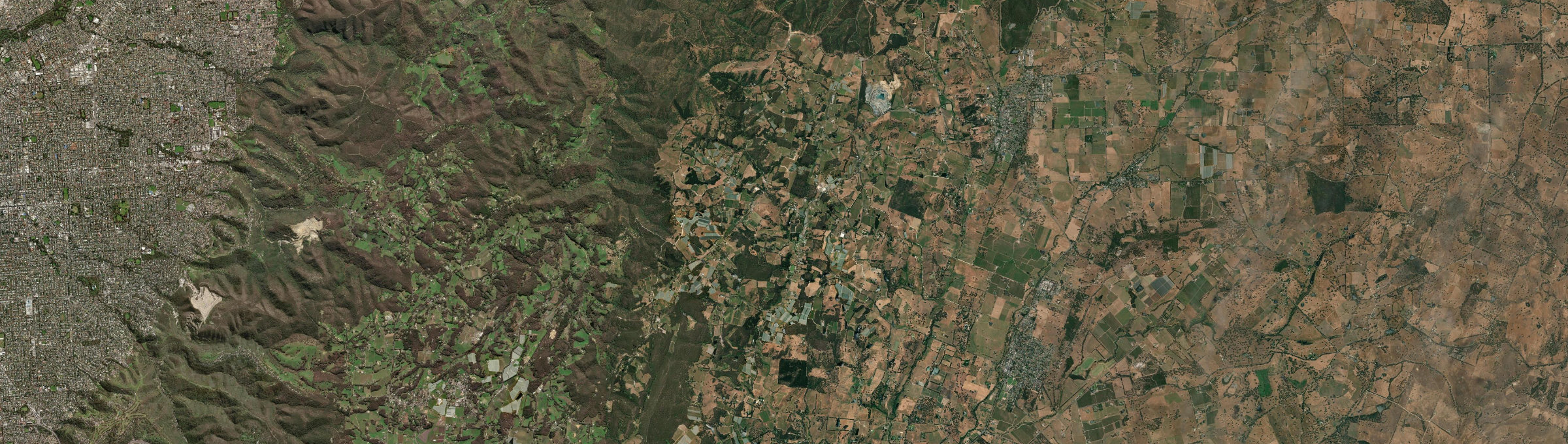 Aerial view of Lenswood, SA