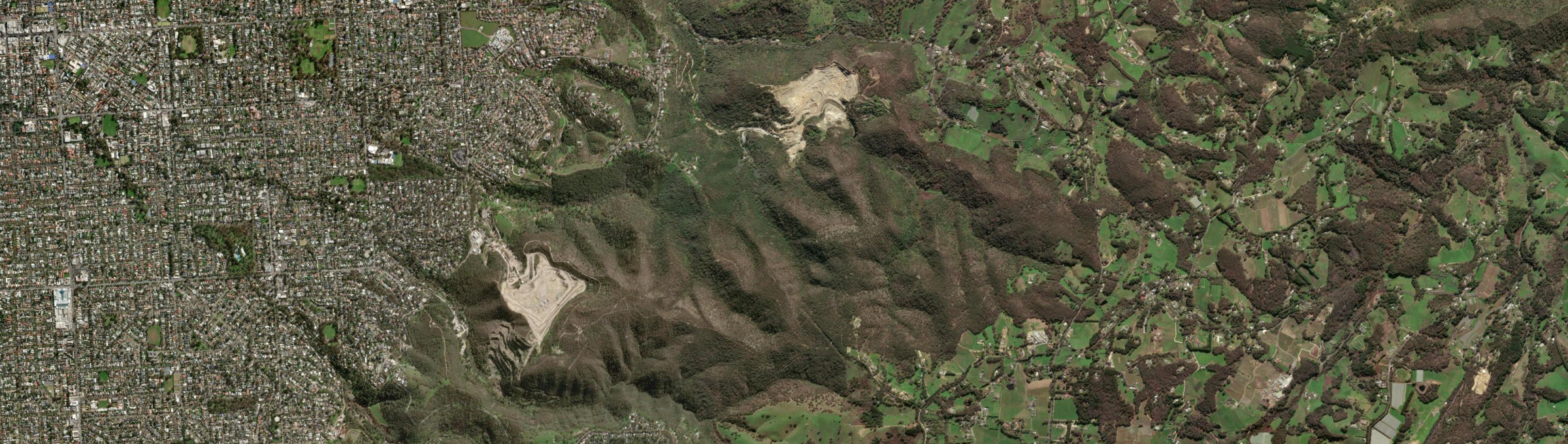 Aerial view of Horsnell Gully, SA