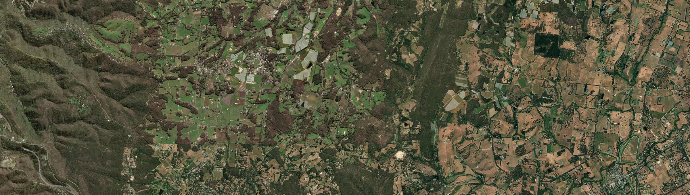 Aerial view of Carey Gully, SA