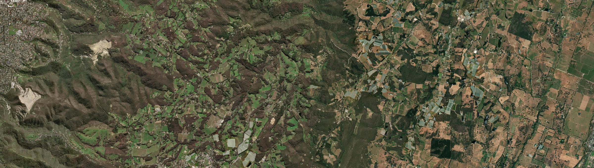 Aerial view of Basket Range, SA
