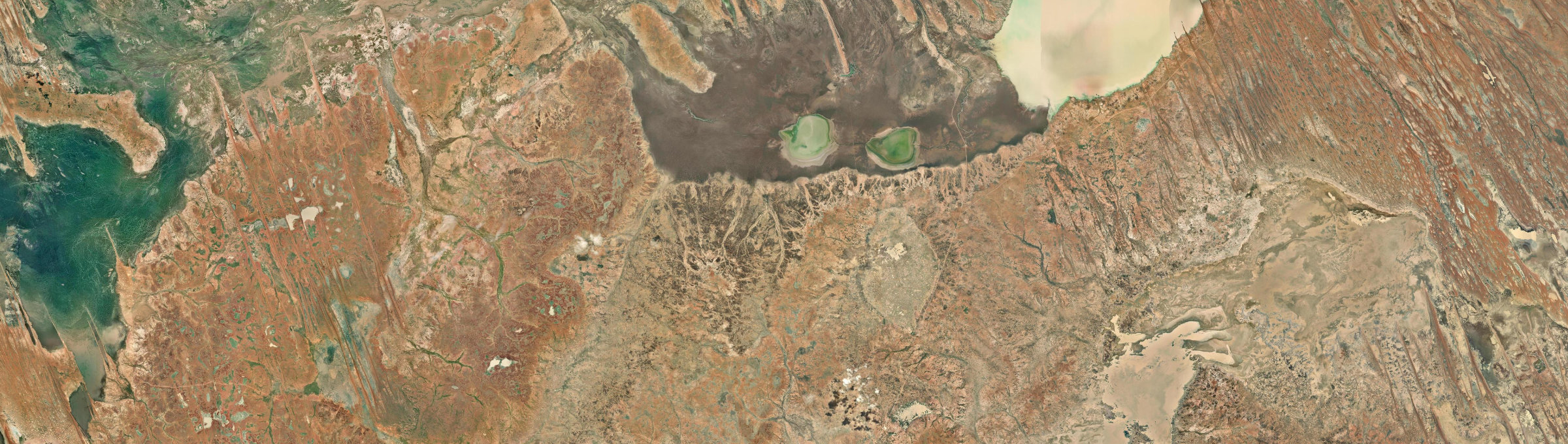 Aerial view of Birdsville, QLD