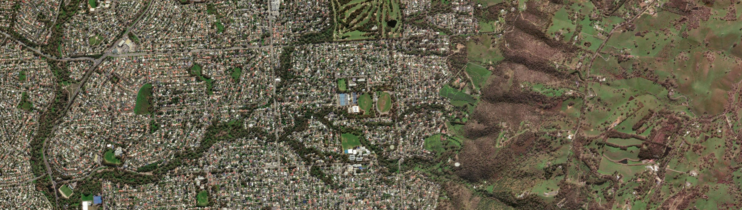 Aerial view of Banksia Park, SA
