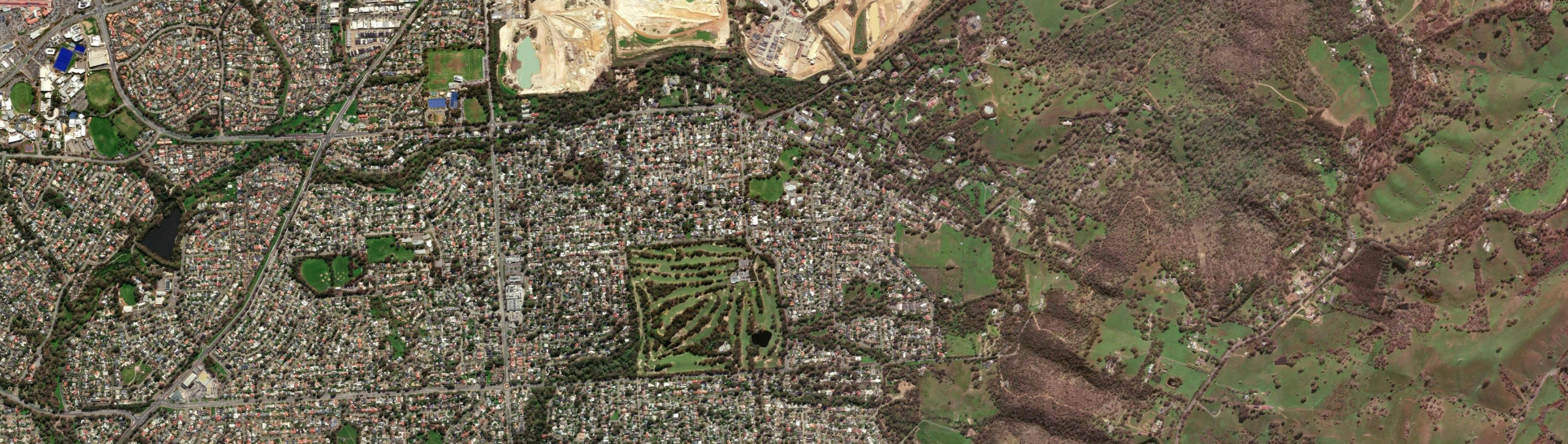 Aerial view of Fairview Park, SA