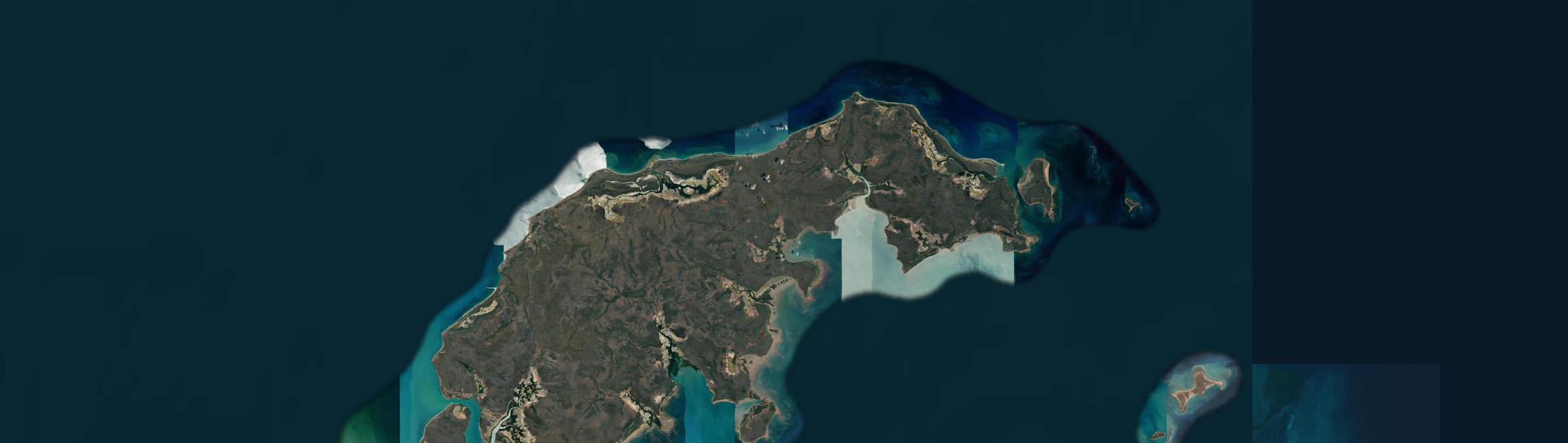 Aerial view of Wellesley Islands, QLD