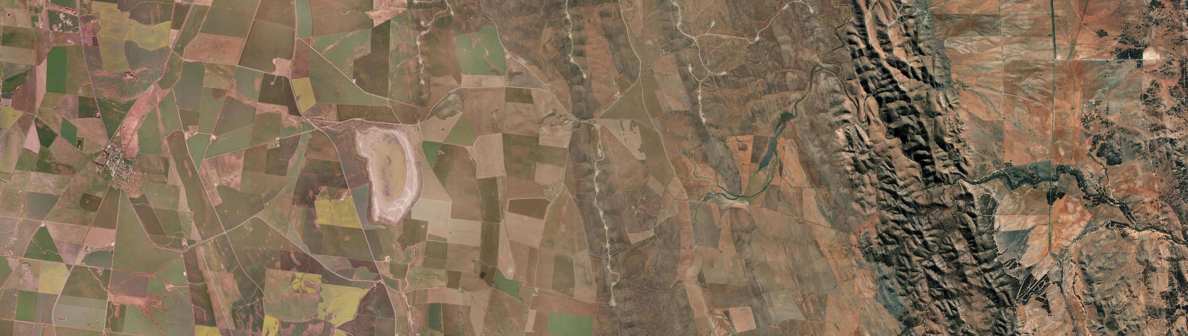 Aerial view of Koonoona, SA