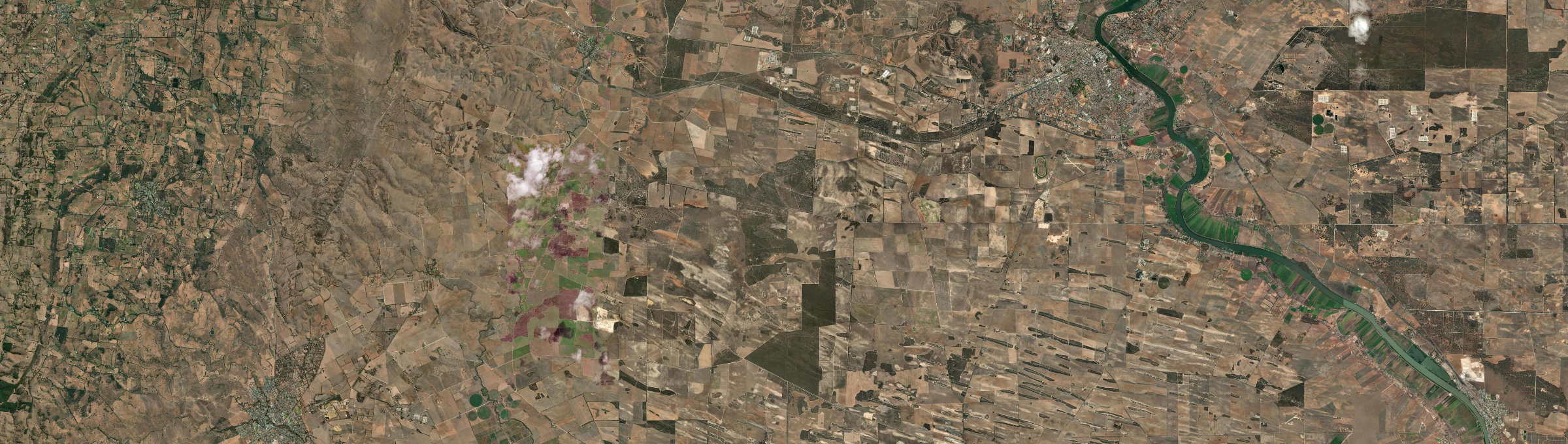 Aerial view of Monarto South, SA