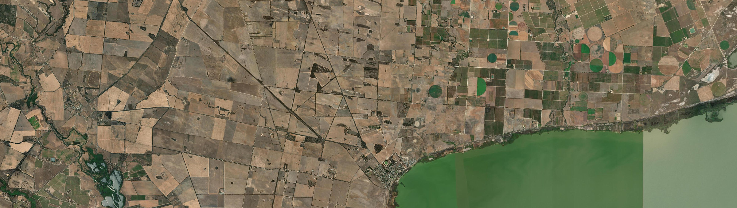 Aerial view of Milang, SA