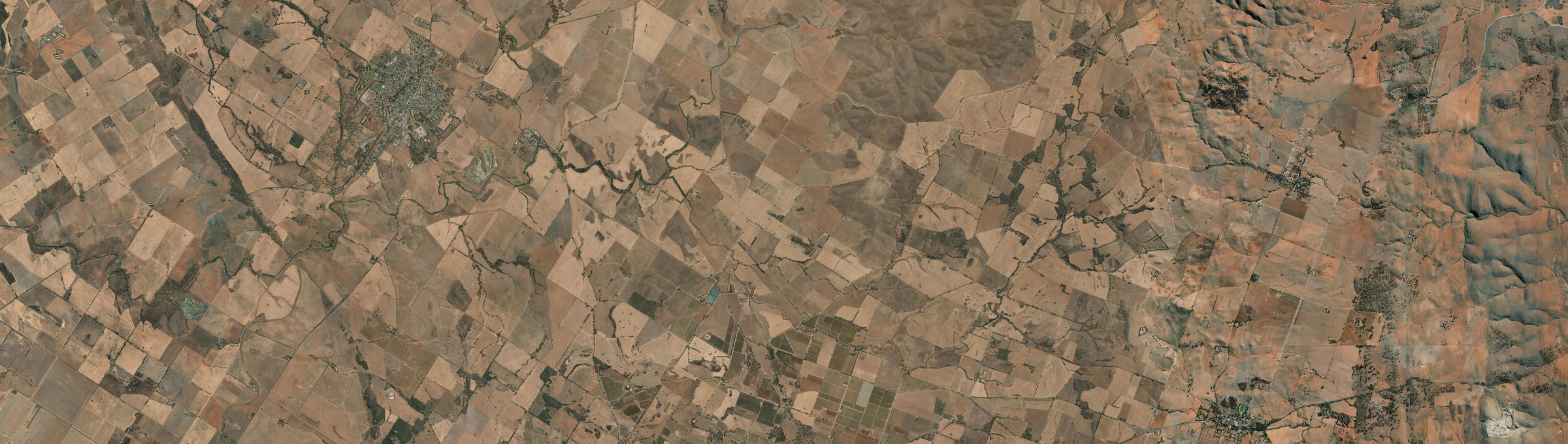 Aerial view of Koonunga, SA