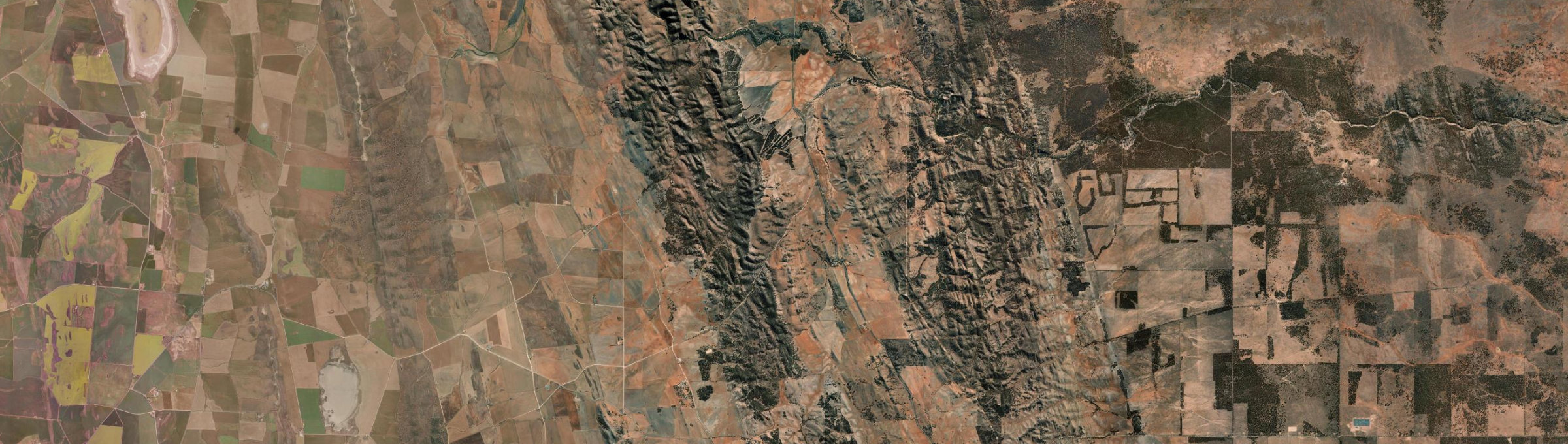 Aerial view of Hallelujah Hills, SA