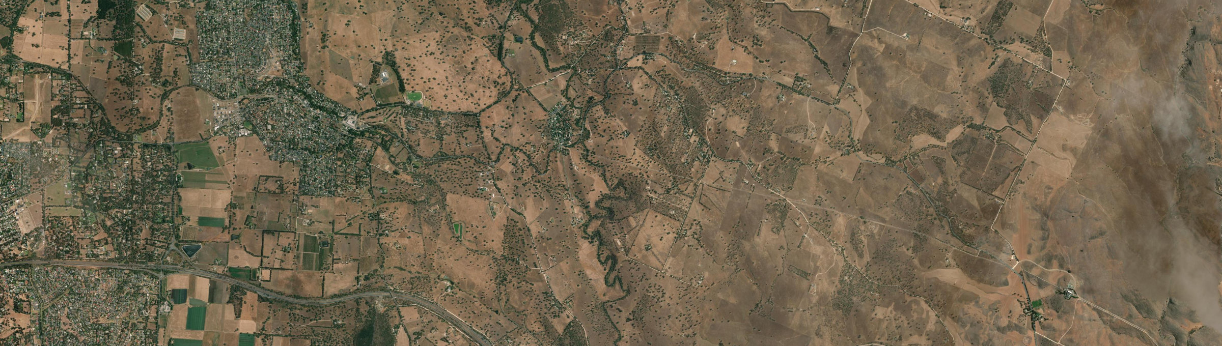 Aerial view of Dawesley, SA