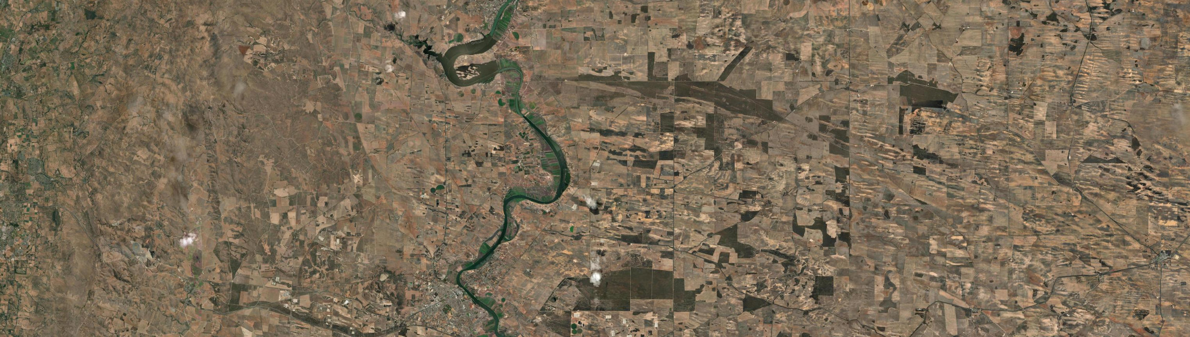 Aerial view of Burdett, SA