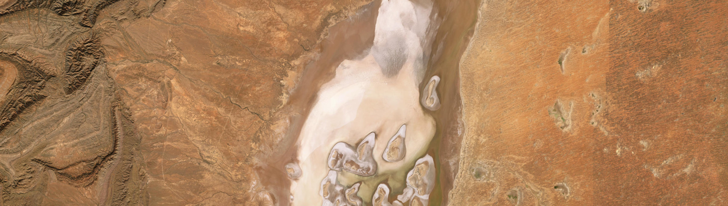Aerial view of Lake Frome, SA