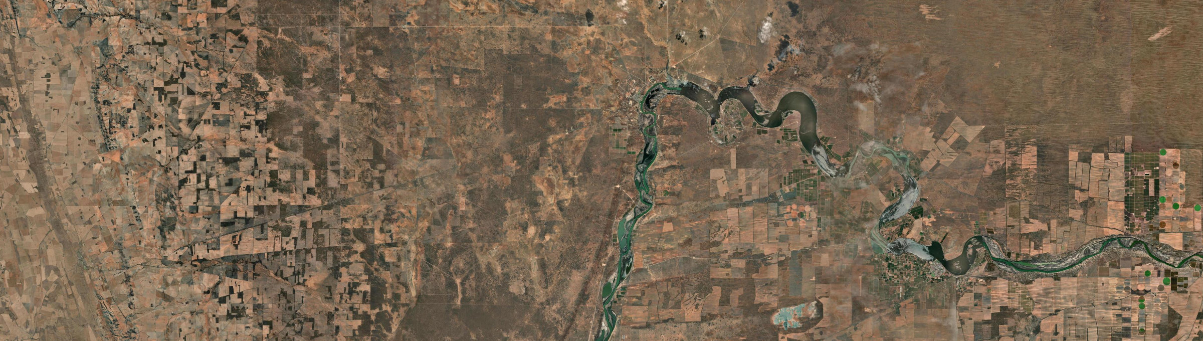 Aerial view of Morgan, SA