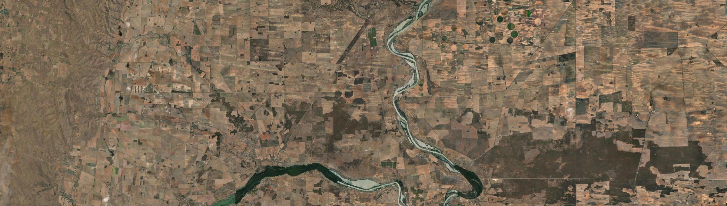 Aerial view of Walker Flat, SA