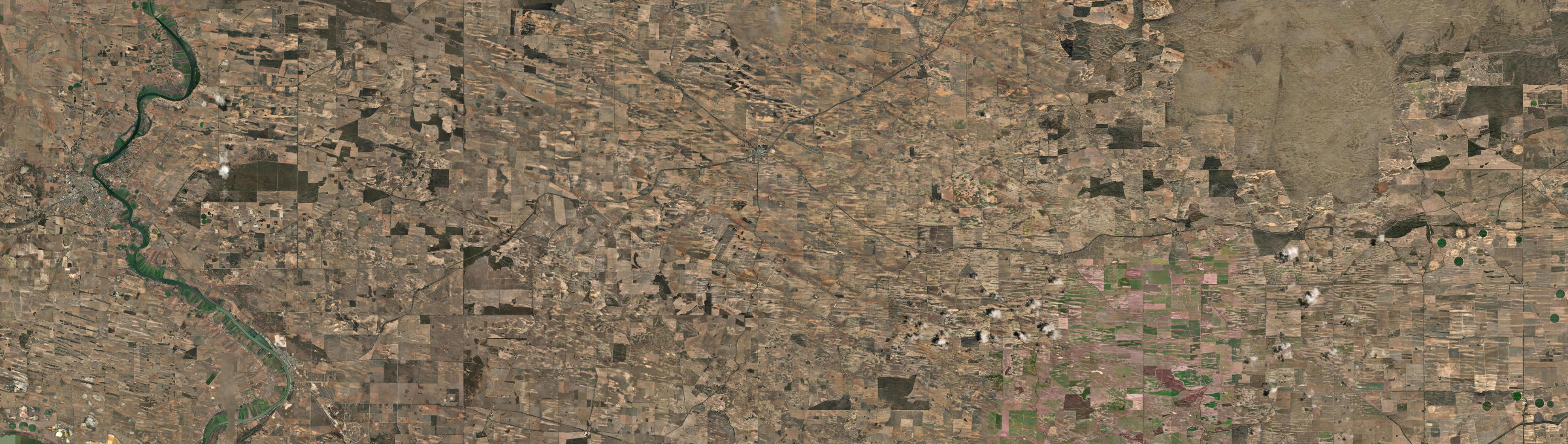 Aerial view of Karoonda, SA