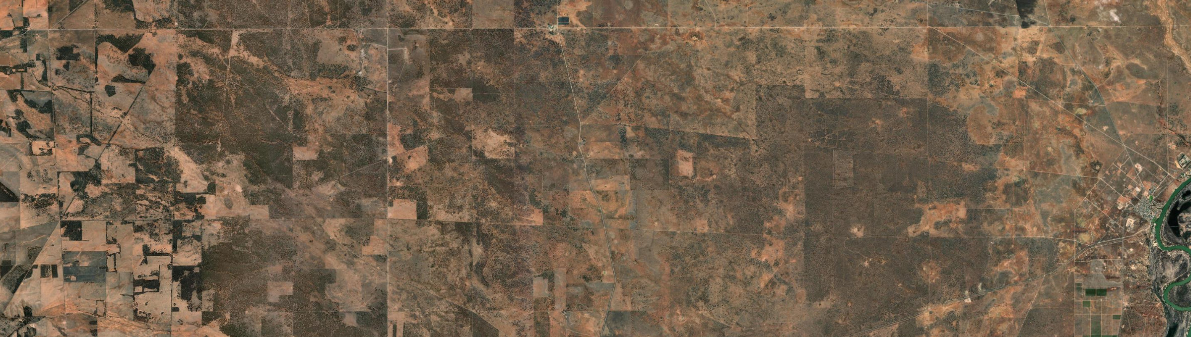 Aerial view of Beatty, SA