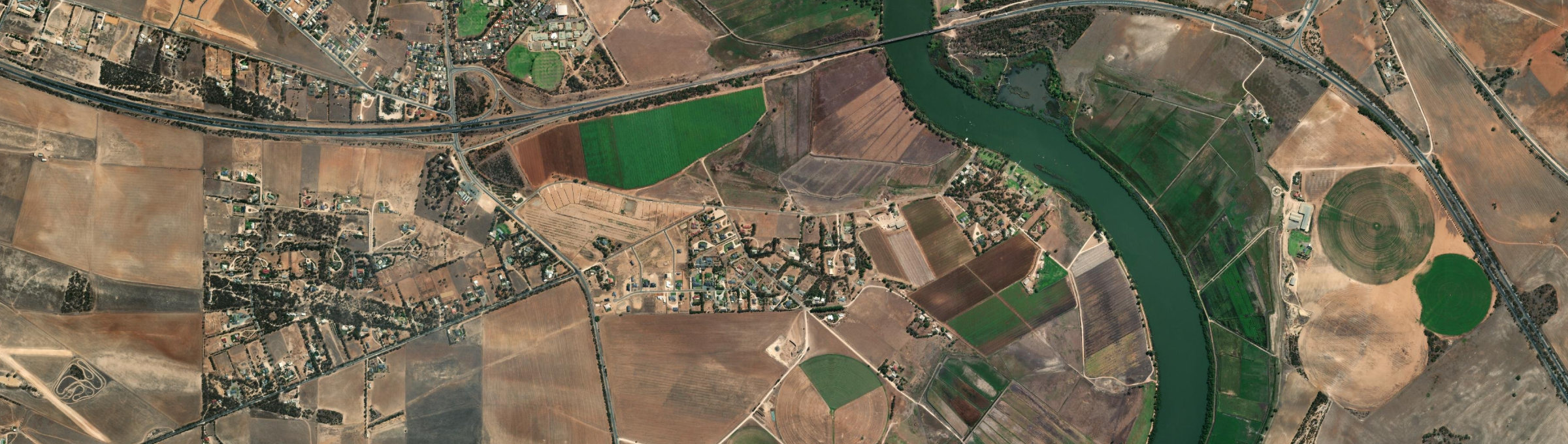Aerial view of Swanport, SA