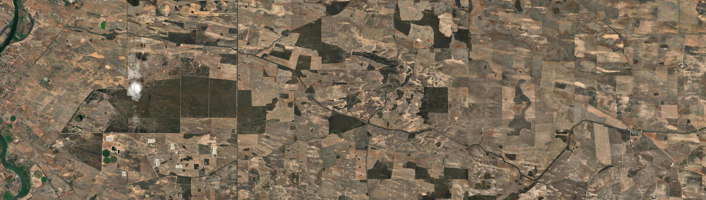 Aerial view of Chapman Bore, SA