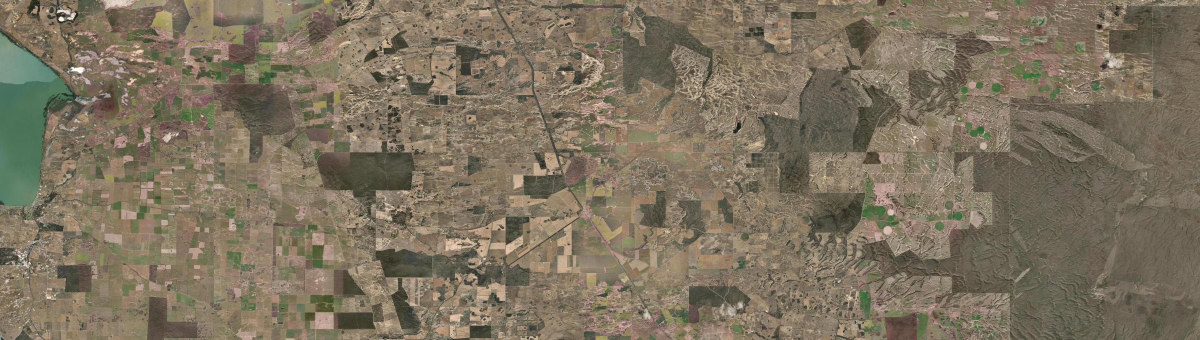 Aerial view of Coonalpyn, SA