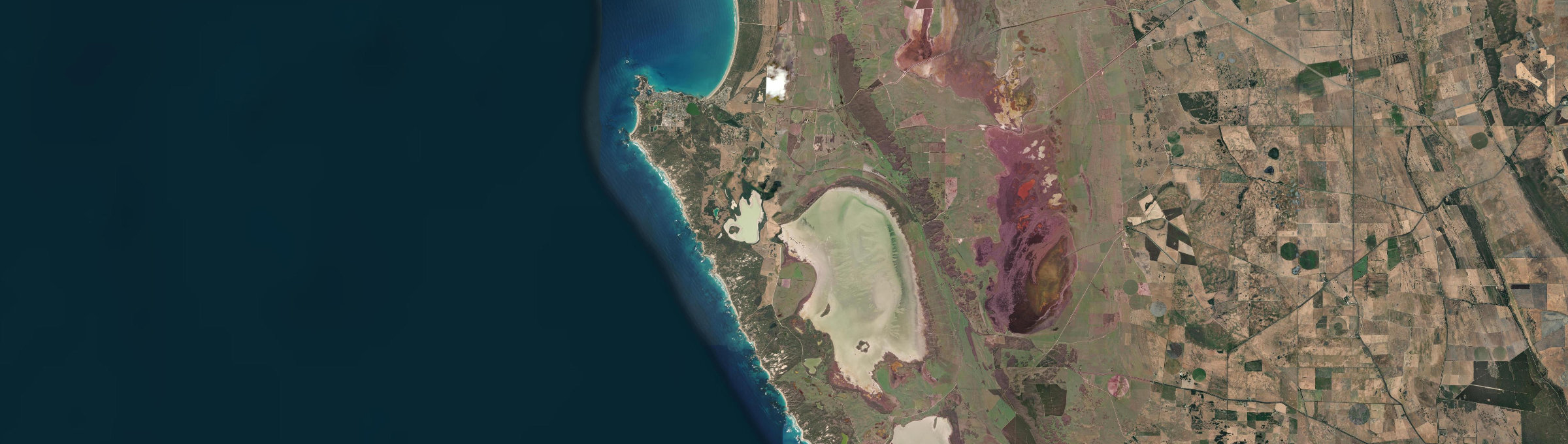 Aerial view of Robe, SA