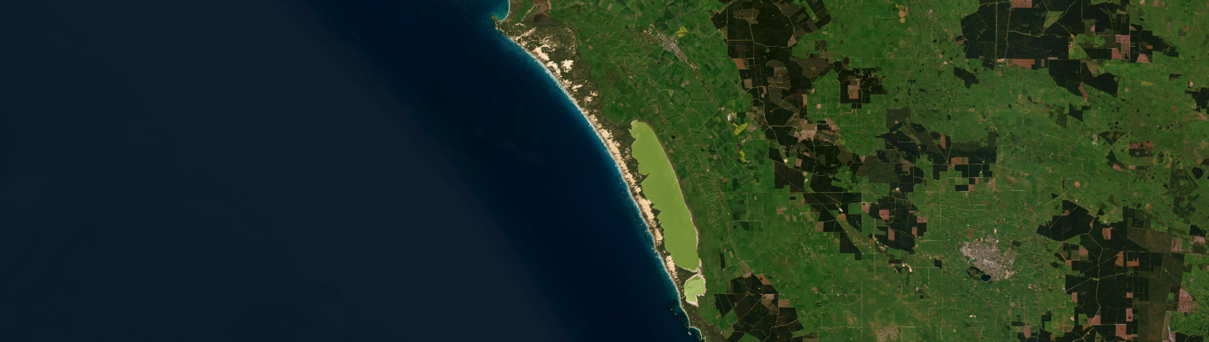 Aerial view of Canunda, SA