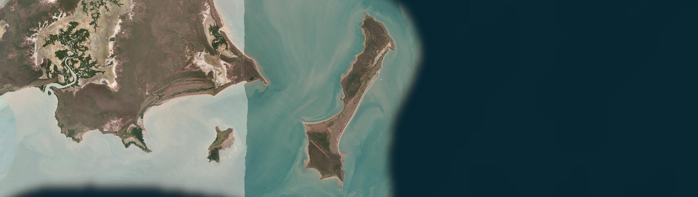 Aerial view of Sweers Island, QLD