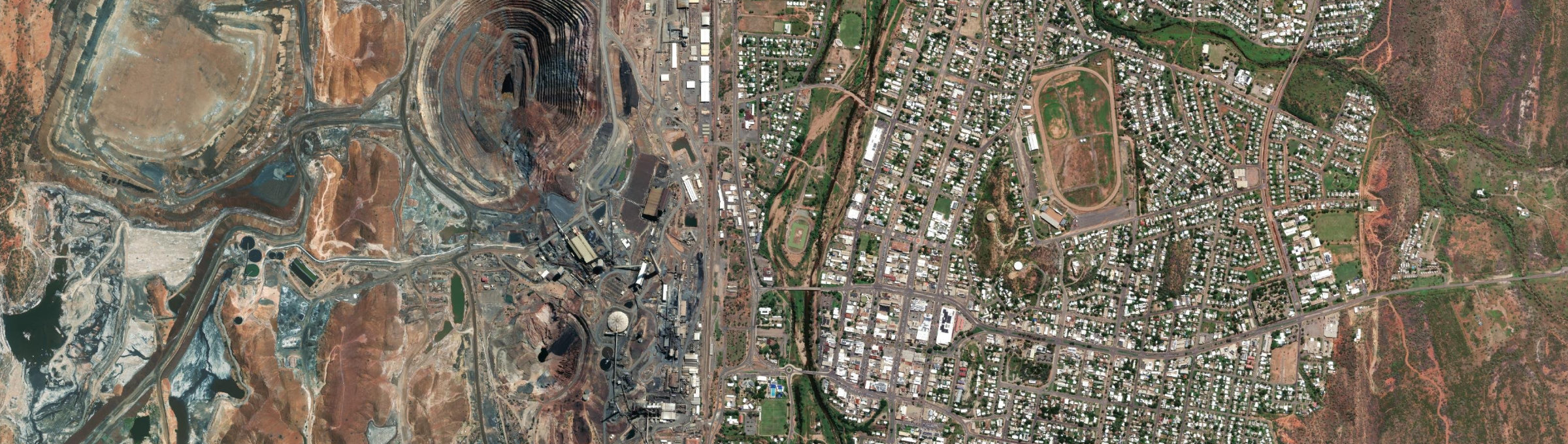 Aerial view of Miles End, QLD