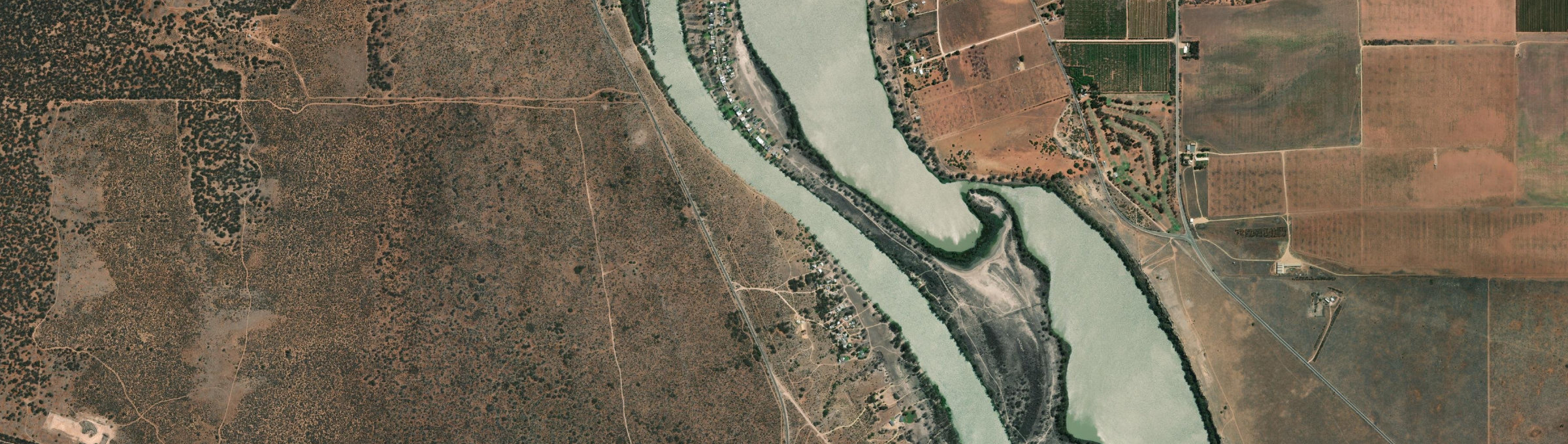 Aerial view of Langs Landing, SA