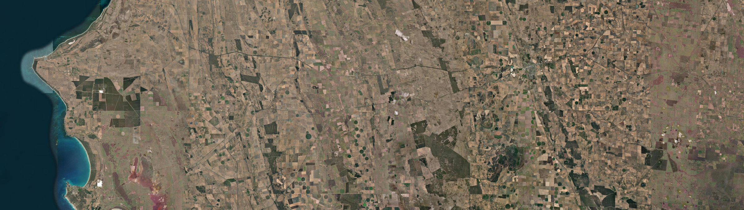 Aerial view of Lucindale, SA