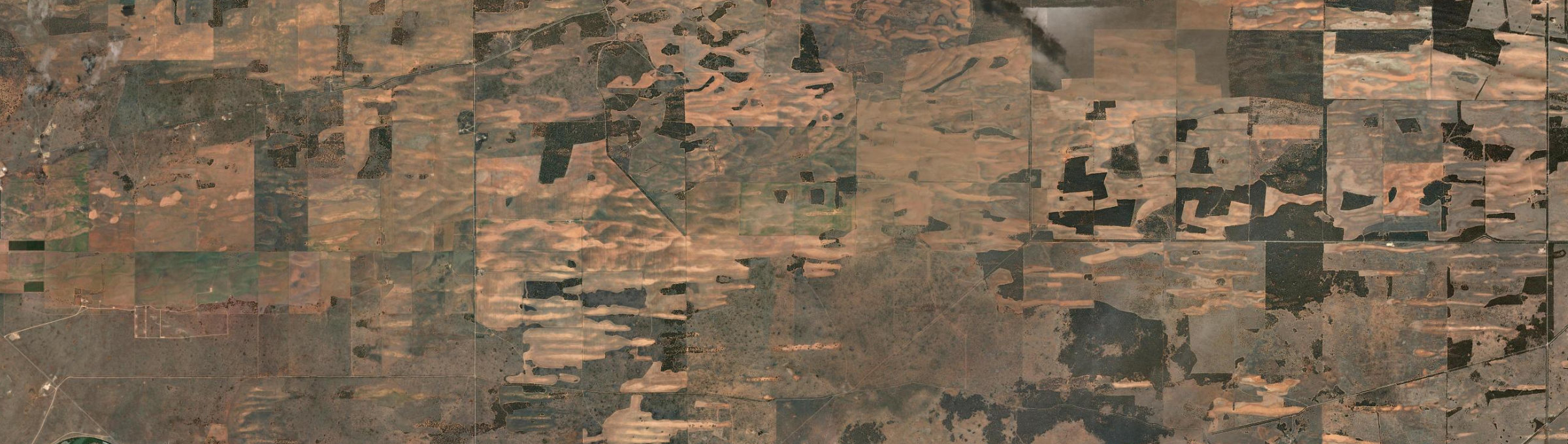 Aerial view of Bakara Well, SA