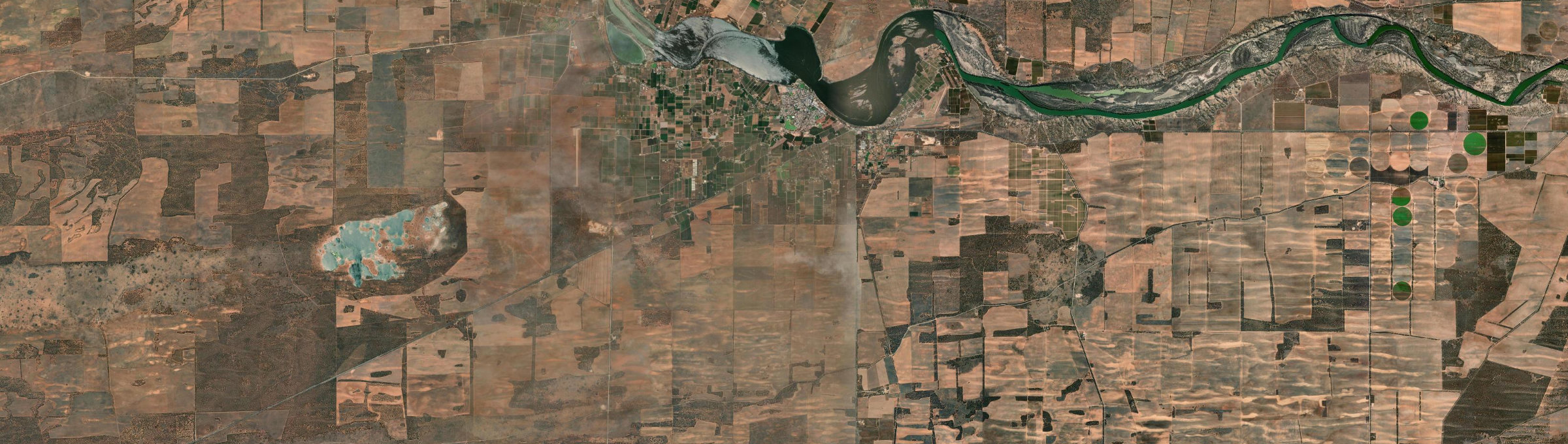 Aerial view of Waikerie, SA