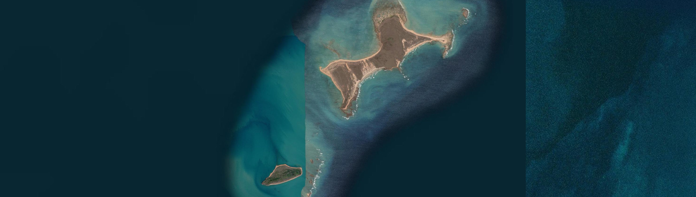 Aerial view of Bountiful Islands, QLD