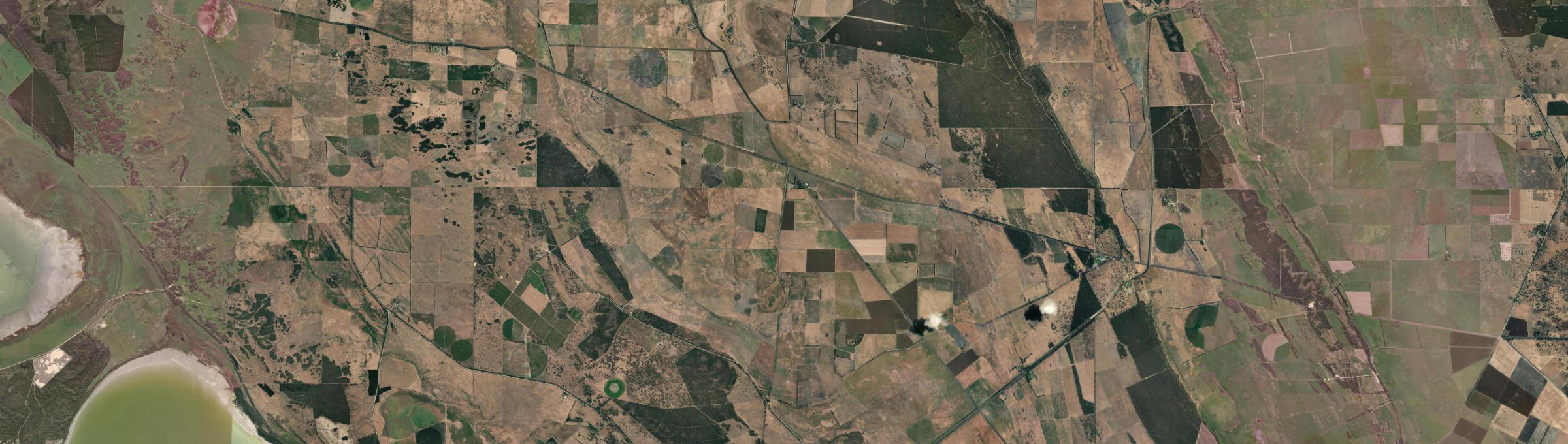 Aerial view of Clay Wells, SA