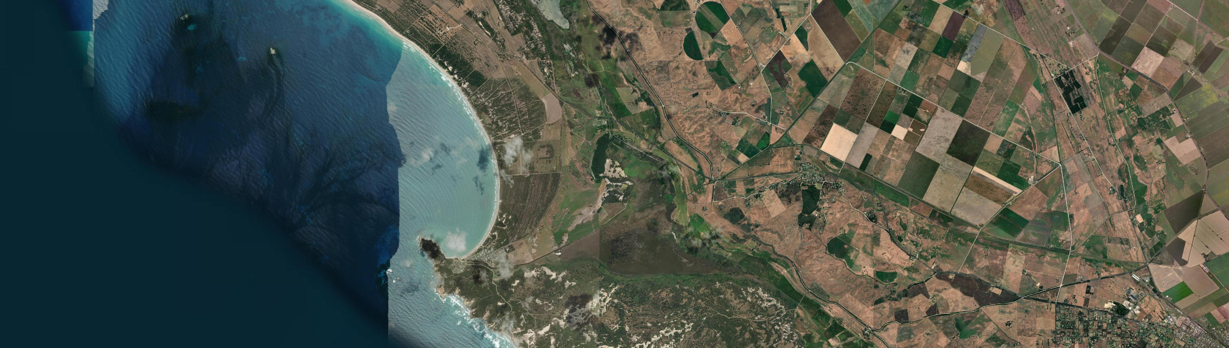 Aerial view of Southend, SA