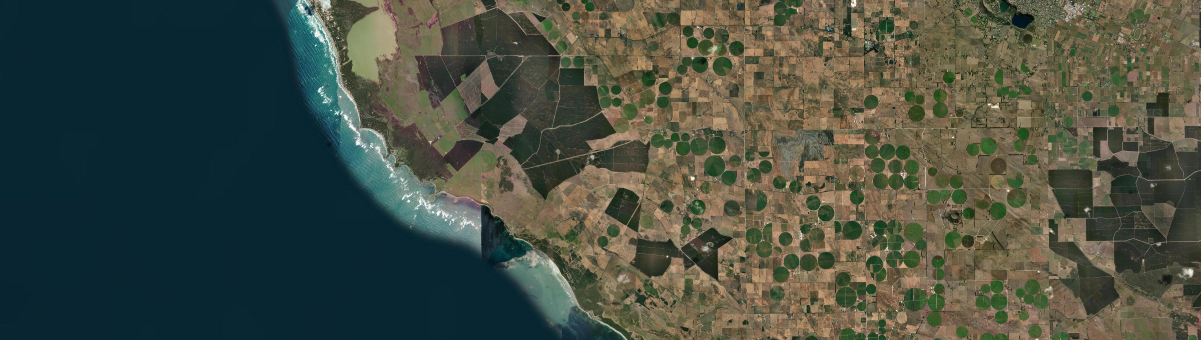 Aerial view of Kongorong, SA