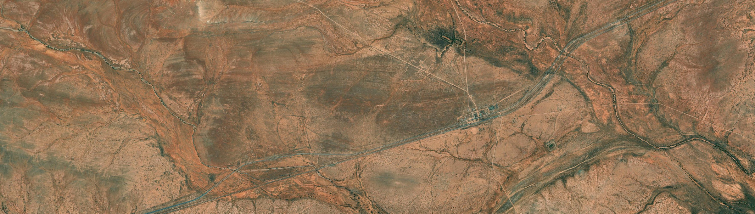 Aerial view of Olary, SA