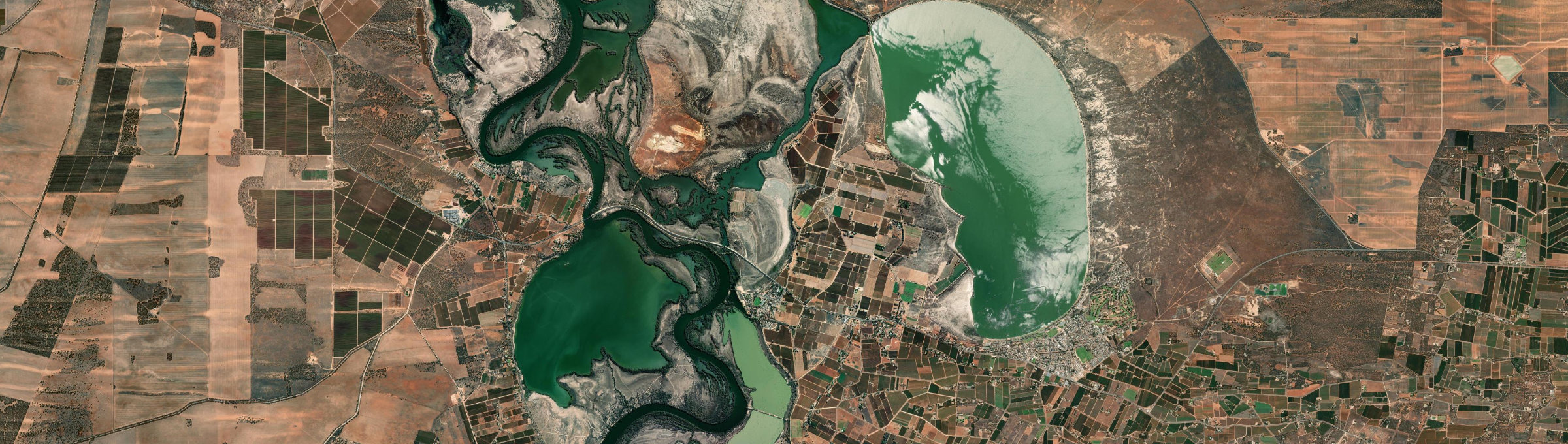 Aerial view of Cobdogla, SA