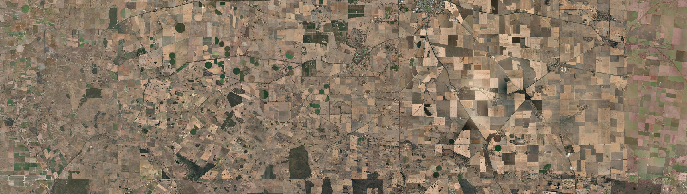 Aerial view of Mundulla, SA